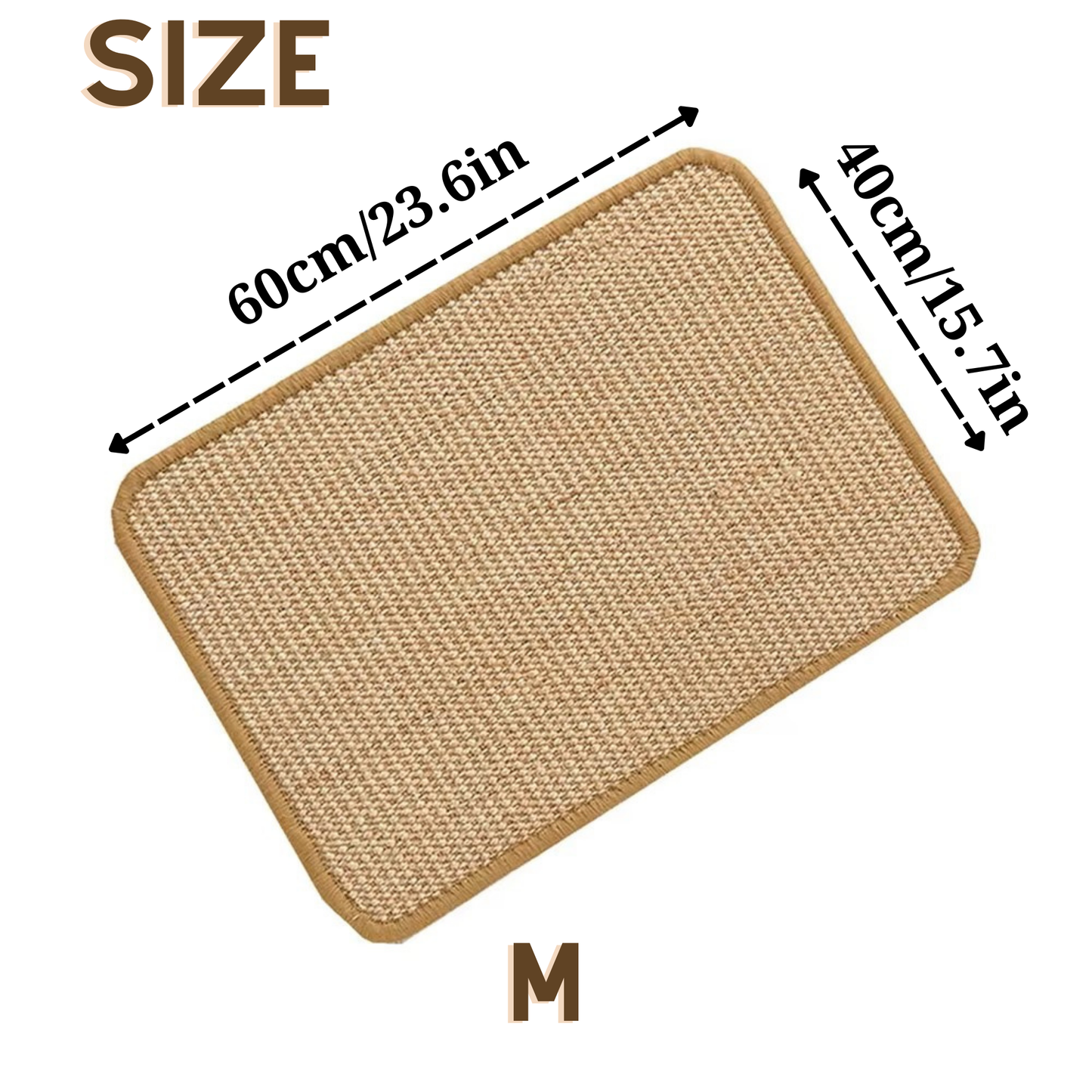 Premium Sisal Cat Scratching Mat - Ideal for Indoor Cats, Promotes Healthy Scratching Habits