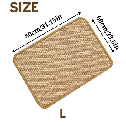 Premium Sisal Cat Scratching Mat - Ideal for Indoor Cats, Promotes Healthy Scratching Habits