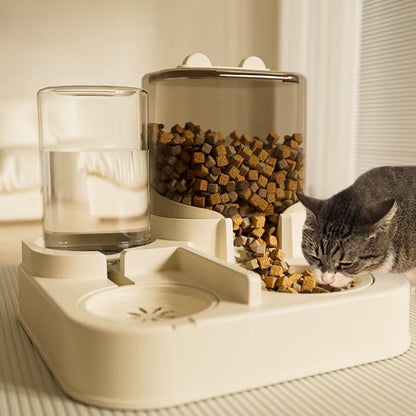 Cat Automatic Feeder Cat Feeding and Water Fountain Drinker Cats