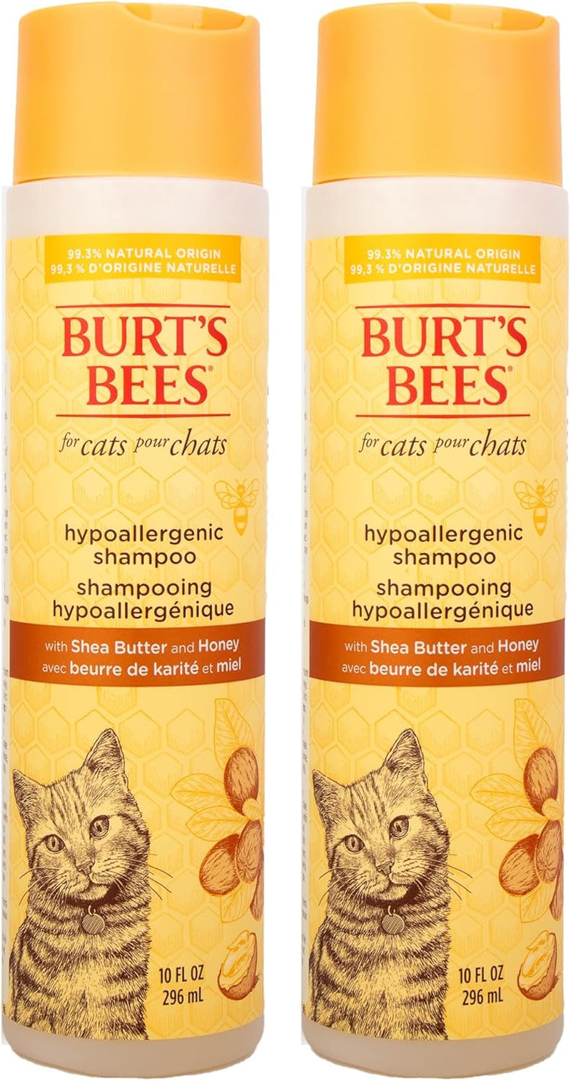 Hypoallergenic Shampoo for Cats with Shea Butter and Honey, 2Pk, 99.7% Natural Origin Formulas, Gentle Cat Shampoo